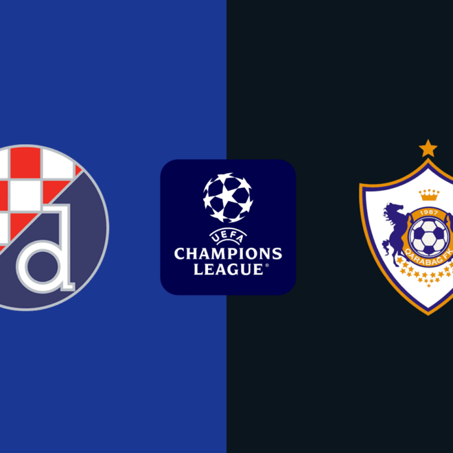 ดูฟุตบอล ยูฟ่า แชมเปี้ยนส์ ลีก รอบเพลย์ออฟ 2024/25 ดินาโม ซาเกร็บ พบกับ คาราบัก 20/8/67