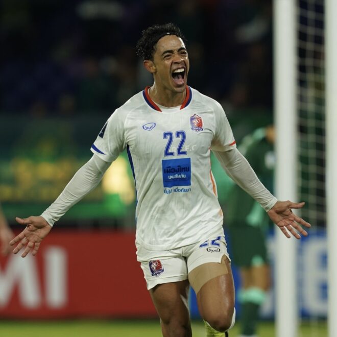 การท่าเรือ ได้เฮ หลัง อโมริม ซัดประตูชัย ช่วยทีมพลิกแซง เจ้อเจียง 2-1