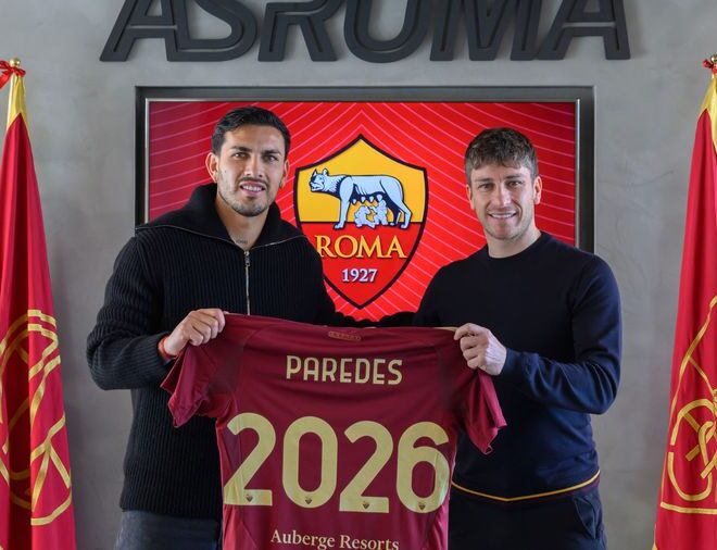 โรม่า จับ ปาเรเดส ต่อสัญญา ถึงปี 2026