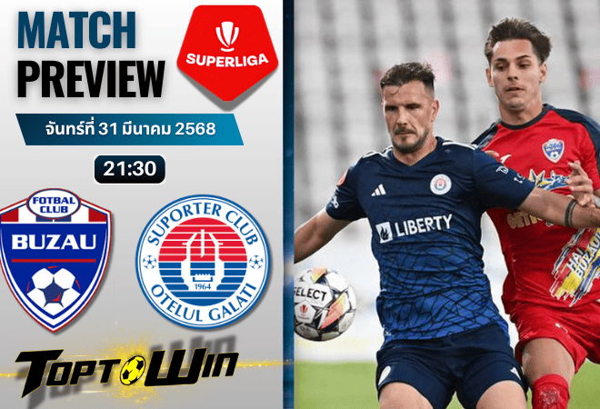 วิเคราะห์บอลวันนี้ โรมาเนีย ลีกา1 2025 : กลอเรีย บูซัว พบกับ เอฟซี โอเตลุล กาลาติ