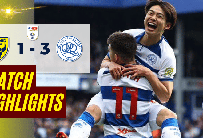 ไฮไลท์บอลอีเอฟแอลแชมเปียนชิป 2025 อ็อกซ์ฟอร์ด ยูไนเต็ด พบ ควีนส์ปาร์ค เรนเจอร์ส – ผลบอลอีเอฟแอลแชมเปียนชิปล่าสุด