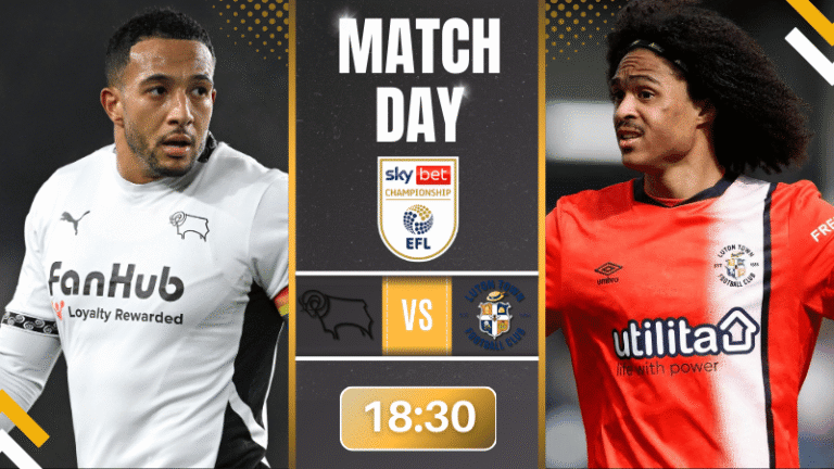 ดาร์บี้ เค้าท์ตี้ พบ ลูตัน ทาวน์ ดูบอลสดฟรี ศึกชี้ชะตาแชมเปียนชิป ห้ามพลาด!