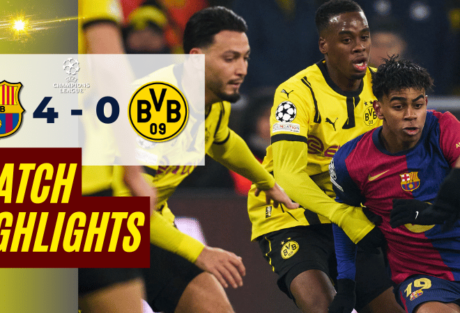 ไฮไลท์บอลยูฟ่าแชมเปียนส์ลีก 2025 บาร์เซโลน่า พบ โบรุสเซีย ดอร์ทมุนด์ – ผลบอลยูฟ่าแชมเปียนส์ลีกล่าสุด