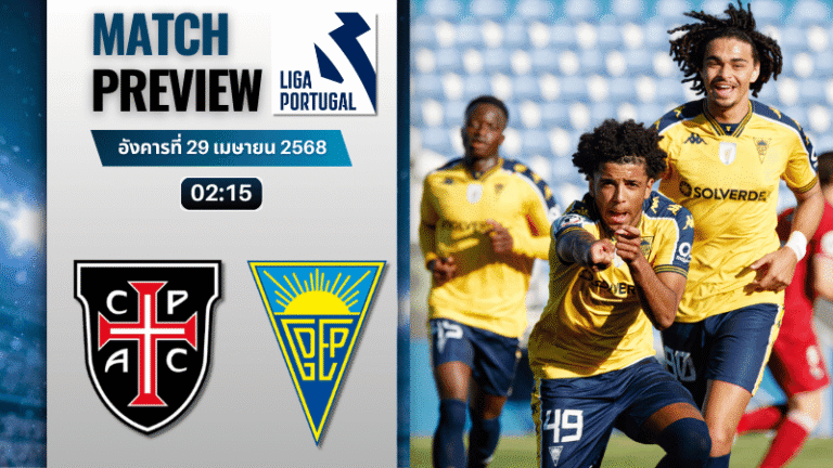 วิเคราะห์บอลวันนี้ ปรีไมราลีกา 2025 : คาซ่า เพีย เอซี พบ เอสโตริล