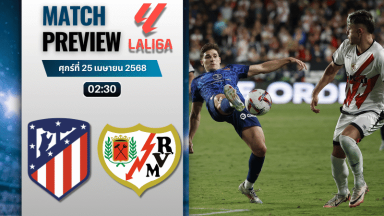 วิเคราะห์บอลวันนี้ ลาลิกา 2025 : แอตเลติโก มาดริด พบ ราโย บาเยกาโน่