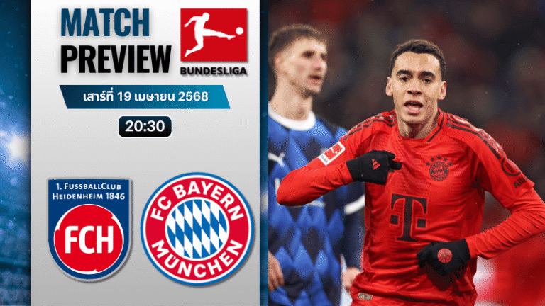 วิเคราะห์บอลวันนี้ บุนเดสลีกา 2025 : ไฮน์เดนเฮลม์ พบกับ บาเยิร์น มิวนิค