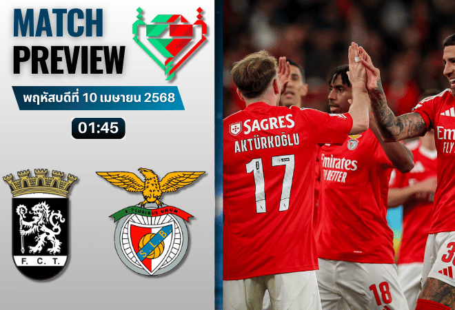 วิเคราะห์บอลสวันนี้ โปรตุเกส คัพ 2025 : ทีร์เซนเซ่ พบกับ เบนฟิก้า