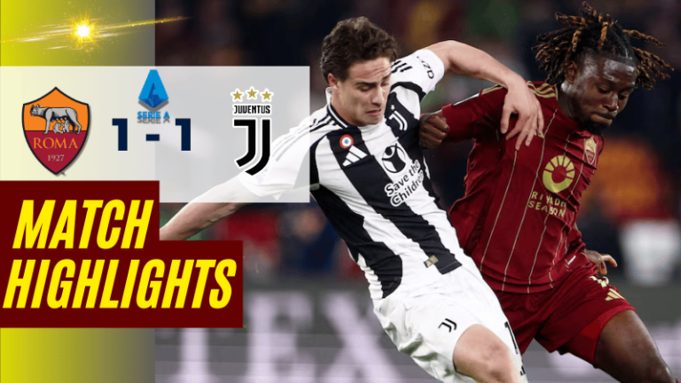 ไฮไลท์บอลวันนี้ เอเอส โรม่า เสมอ ยูเวนตุส สุดมันส์ 1-1 ศึกเซเรียอา 2025