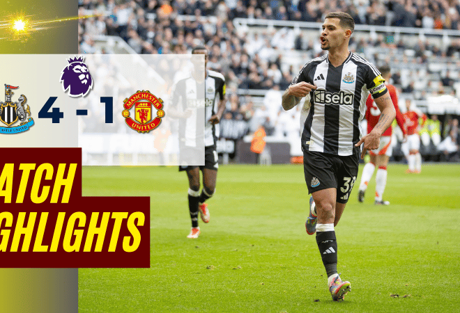 ไฮไลท์บอลพรีเมียร์ลีก 2025 นิวคาสเซิ่ล ยูไนเต็ด พบ แมนเชสเตอร์ ยูไนเต็ด – ผลบอลพรีเมียร์ลีกล่าสุด