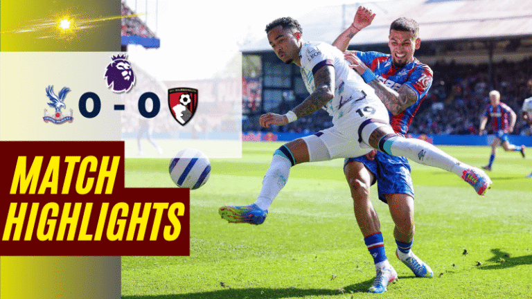 ไฮไลท์บอลวันนี้ พรีเมียร์ลีก 2025 คริสตัล พาเลซ พบ บอร์นมัธ เอเอฟซี – ผลบอลลาพรีเมียร์ลีกล่าสุด