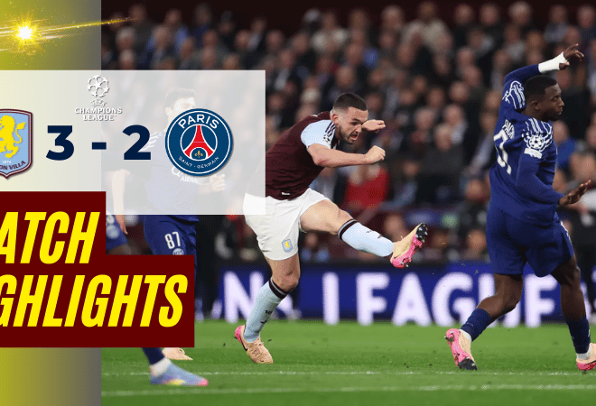 ไฮไลท์บอลวันนี้ ยูฟ่าแชมเปียนส์ลีก 2025 แอสตัน วิลล่า พบ ปารีส แซงต์ แชร์กแมงา – ผลบอลยูฟ่าแชมเปียนส์ลีกล่าสุด