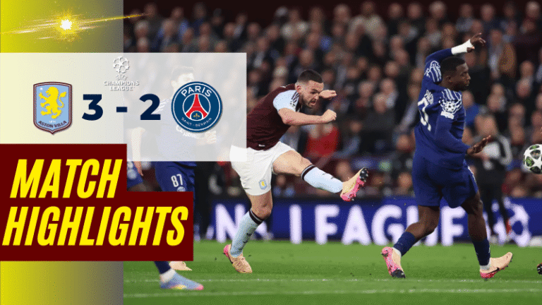ไฮไลท์บอลวันนี้ ยูฟ่าแชมเปียนส์ลีก 2025 แอสตัน วิลล่า พบ ปารีส แซงต์ แชร์กแมงา – ผลบอลยูฟ่าแชมเปียนส์ลีกล่าสุด