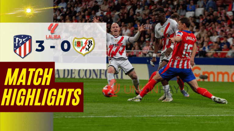 ไฮไลท์บอลวันนี้ ลาลิกา 2025 แอตเลติโก มาดริด พบ ราโย บาเยกาโน่ – ผลบอลลาลิกาล่าสุด