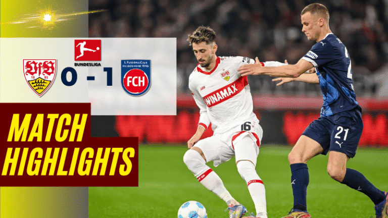 ไฮไลท์บอลวันนี้ บุนเดสลีกา 2025 สตุ๊ตการ์ต พบ ไฮน์เดนเฮลม์ – ผลบอลบุนเดสลีกาล่าสุด