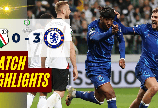 ไฮไลท์บอลยูฟ่าคอนเฟอเรนซ์ลีก 2025 ลีเกีย วอร์ซอว์ พบ เชลซี – ผลบอลยูฟ่าคอนเฟอเรนซ์ลีกล่าสุด