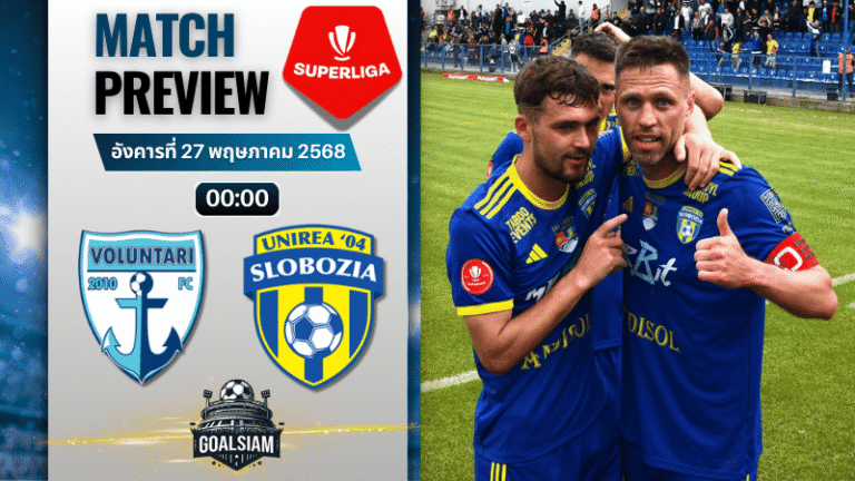 วิเคราะห์บอลวันนี้ โรมาเนีย ลีกา1 2025 : ซีเอส โวลุนทารี พบกับ เอฟซี ยูนิเรีย 2004 โซลโบเซีย