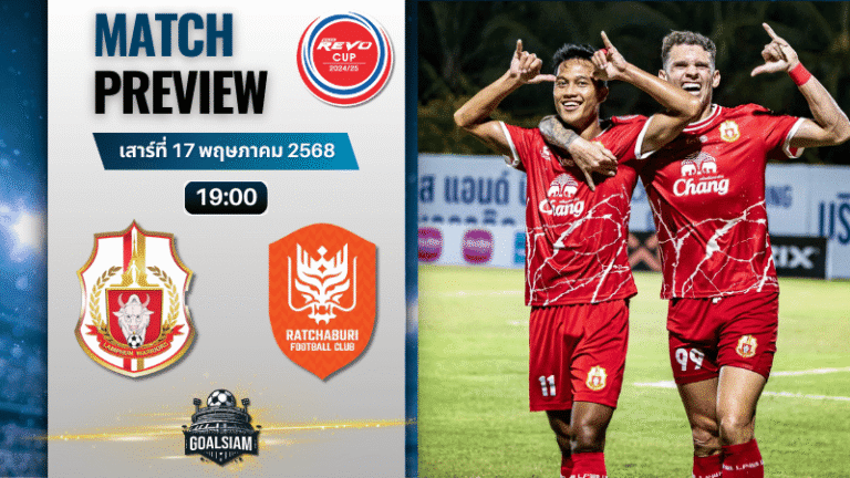 วิเคราะห์บอลวันนี้ รีโว่ คัพ 2025 : ลำพูน พบกับ ราชบุรี