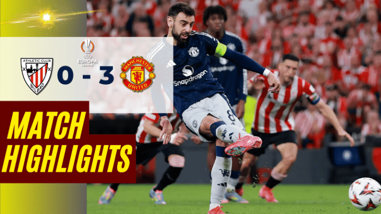 ไฮไลท์บอลวันนี้ ยูฟ่ายูโรปาลีก 2025 แอธเลติก บิลเบา พบ แมนเชสเตอร์ ยูไนเต็ด – ผลบอลยูฟ่ายูโรปาลีกล่าสุด
