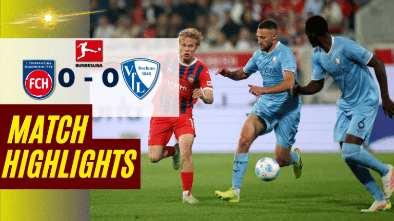 ไฮไลท์บอลวันนี้ บุนเดสลีกา 2025 ไฮน์เดนเฮลม์ พบ เฟาเอฟแอล โบคุ่ม – ผลบอลบุนเดสลีกาล่าสุด