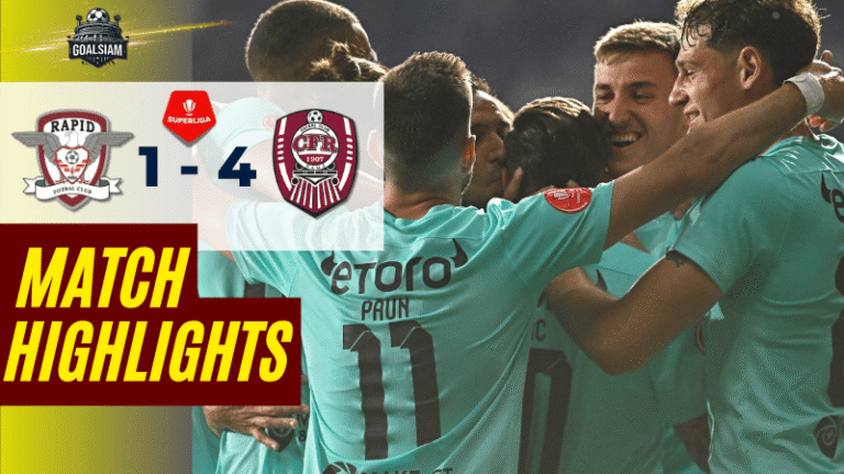 ไฮไลท์บอลวันนี้ โรมาเนีย ลีกา1 2025 ราปิด บูคาเรสต์ พบ ซีเอฟอาร์ คลูจ์ – ผลบอลโรมาเนีย ลีกา1ล่าสุด