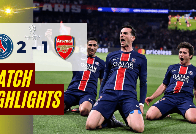 ไฮไลท์บอลวันนี้ ยูฟ่าแชมเปียนส์ลีก 2025 ปารีส แซงต์ แชร์กแมง พบ อาร์เซนอล – ผลบอลยูฟ่าแชมเปียนส์ลีกล่าสุด