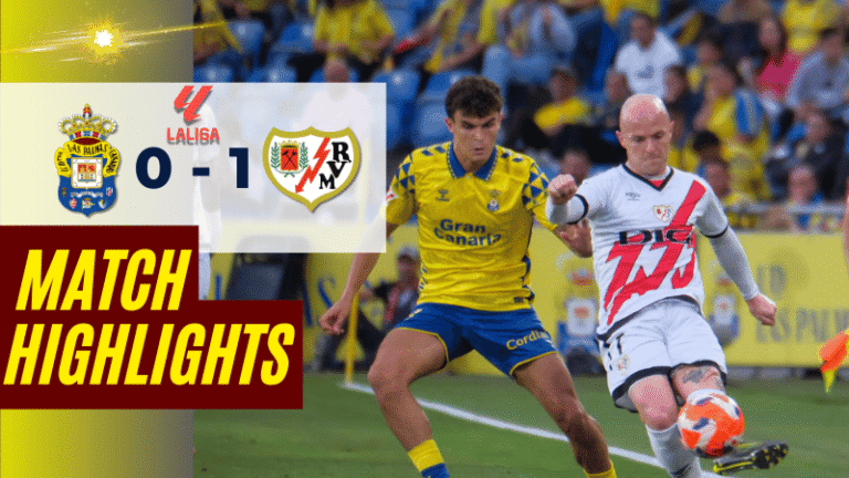 ไฮไลท์บอลวันนี้ ลาลิกา 2025 ลาส พัลมาส พบ ราโย่ บาเยกาโน่ – ผลบอลลาลิกาล่าสุด