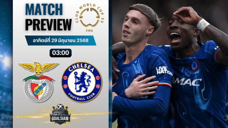 วิเคราะห์บอลวันนี้ ฟีฟ่าคลับเวิลด์คัพ ชิงแชมป์สโมสรโลก : เบนฟิก้า พบกับ เชลซี