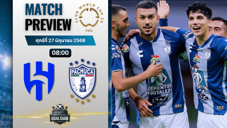 วิเคราะห์บอลวันนี้ ฟีฟ่าคลับเวิลด์คัพ ชิงแชมป์สโมสรโลก : อัล ฮิลาล พบกับ ปาชูก้า