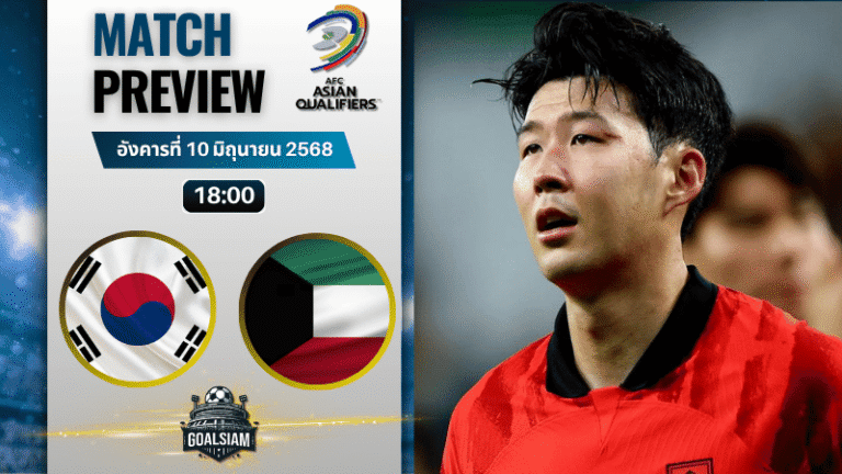 วิเคราะห์บอลวันนี้ คัดบอลโลก 2026 โซนเอเชีย : เกาหลีใต้ พบ คูเวต