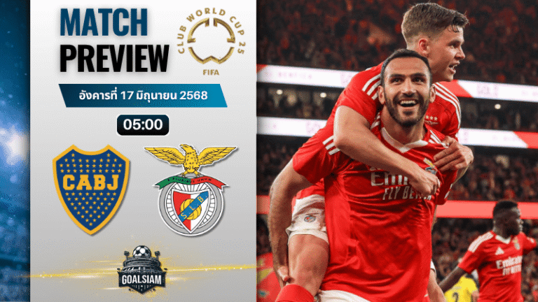 วิเคราะห์บอลวันนี้ ฟีฟ่าคลับเวิลด์คัพ ชิงแชมป์สโมสรโลก : โบคา จูเนียร์ส พบกับ เบนฟิก้า