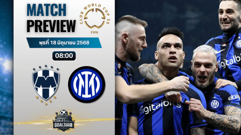 วิเคราะห์บอลวันนี้ ฟีฟ่าคลับเวิลด์คัพ ชิงแชมป์สโมสรโลก : มอนเทอร์เรย์ พบกับ อินเตอร์ มิลาน