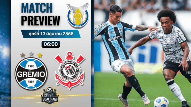 วิเคราะห์บอลวันนี้ กังเปโอนาตู บราซีเลย์รู แซรียีอา : เกรมิโอ้ ปอร์โต้ พบกับ สปอร์ตคลับ คอรินเทียนส์ เปาลิสตา