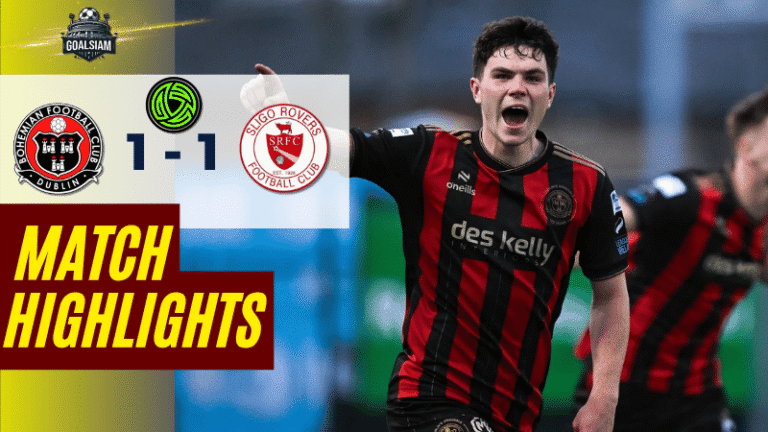 ไฮไลท์บอลวันนี้ ไอร์แลนด์ พรีเมียร์ ลีก 2025 โบฮีเมี่ยนส์ พบ สลิโก โรเวอร์ส – ผลบอลไอร์แลนด์ พรีเมียร์ ลีก ล่าสุด