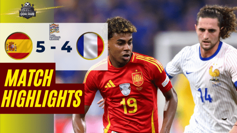 ไฮไลท์บอลวันนี้ ยูฟ่าเนชันส์ลีก 2025 สเปน พบ ฝรั่งเศส – ผลบอลยูฟ่าเนชันส์ลีก ล่าสุด