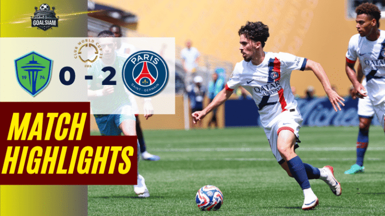 ไฮไลท์บอลวันนี้ ฟีฟ่าคลับเวิลด์คัพ ชิงแชมป์สโมสรโลก 2025 ซีแอตเทิล ซาวน์เดอร์ พบ ปารีส แซงต์ แชร์กแมง – ผลบอลฟีฟ่าคลับเวิลด์คัพ ล่าสุด