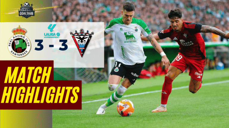 ไฮไลท์บอลวันนี้ เซกุนด้า ดิวิชั่น 2025 ราซิ่ง ซานตานเดร์ พบ มิรานเดส – ผลบอลเซกุนด้า ดิวิชั่น ล่าสุด