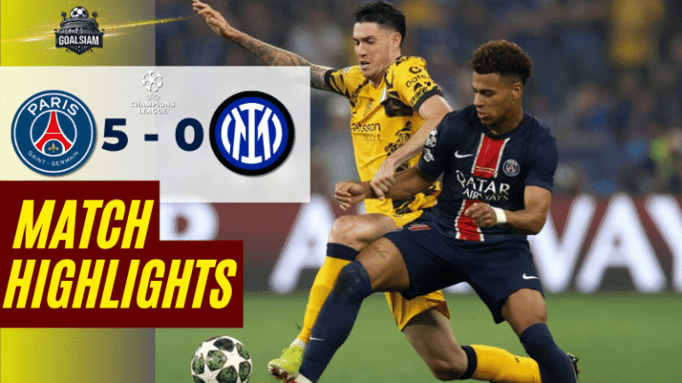 ไฮไลท์บอลวันนี้ ยูฟ่าแชมเปียนส์ลีก 2025 เปแอสเช พบ อินเตอร์ มิลาน – ผลบอลยูฟ่าแชมเปียนส์ลีกล่าสุด