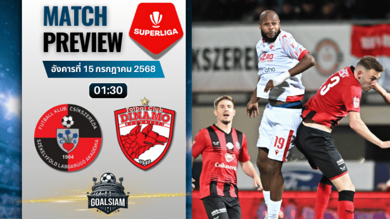 วิเคราะห์บอลวันนี้ โรมาเนีย ลีกา1 : เอฟเค ซิกซีริด้า เมียร์คูเรีย ซิซ พบกับ ดินาโม บูคาเรสต์