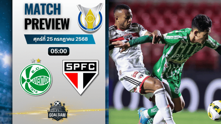 วิเคราะห์บอลวันนี้ กังเปโอนาตู บราซีเลย์รู แซรียีอา : ยูเวนตูเด้ พบกับ เซาเปาโล