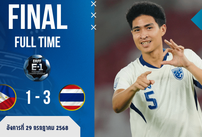 ผลบอล ไทย U23 ปิดจ็อบ! ทุบ ฟิลิปปินส์ U23 3-1 คว้าที่ 3 ศึก AFF U-23 | ผลบอลสด บ้านผลบอล
