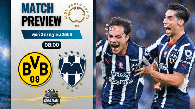 วิเคราะห์บอลวันนี้ ฟีฟ่าคลับเวิลด์คัพ ชิงแชมป์สโมสรโลก : ดอร์ทมุนด์ พบกับ มอนเตอร์เรย์
