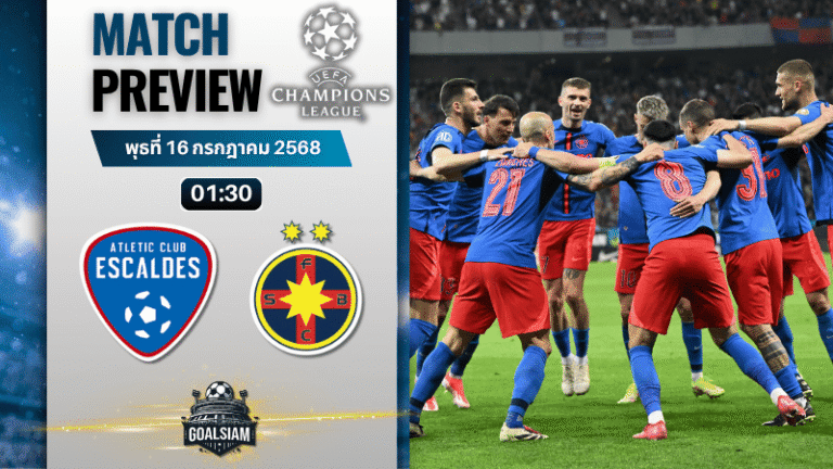 วิเคราะห์บอลวันนี้ ยูฟ่าแชมเปียนส์ลีก รอบคัดเลือก รอบแรก เลกสอง : อินเตอร์ คลับ เอสคัลเดส พบกับ สเตอัว บูคาเรสต์