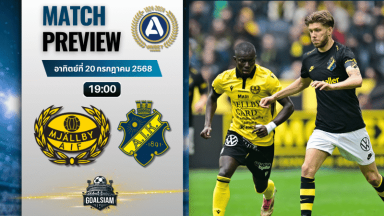 วิเคราะห์บอลวันนี้ ออลสเวนส์คาน : มอลล์บี้ เอไอเอฟ พบกับ เอไอเค โซลน่า