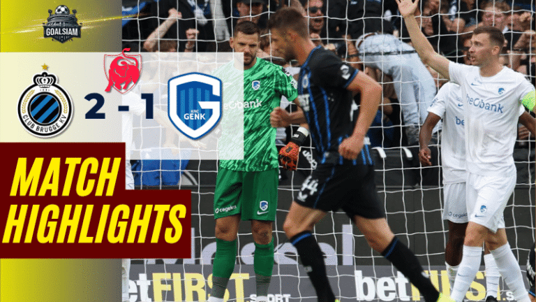 ไฮไลท์บอลวันนี้ จูบิแลร์ ลีก เบลเยียม 2025 คลับบรูซ พบ ราซิ่ง เกงค์ – ผลบอลจูบิแลร์ ลีก เบลเยียม ล่าสุด