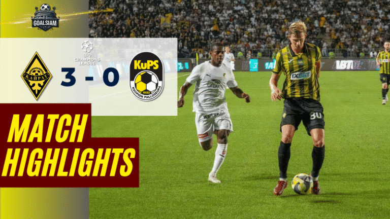 ไฮไลท์บอลวันนี้ ยูฟ่าแชมเปียนส์ลีก 2025 เอฟซี ไครัต อัลมาตี้ พบ คูพีเอส – ผลบอลยูฟ่าแชมเปียนส์ลีก ล่าสุด