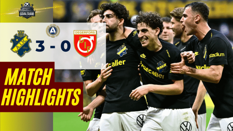 ไฮไลท์บอลวันนี้ ออลสเวนส์คาน 2025 เอไอเค โซลน่า พบ เดเกอร์ฟอร์ส ไอเอฟ – ผลบอลออลสเวนส์คาน ล่าสุด