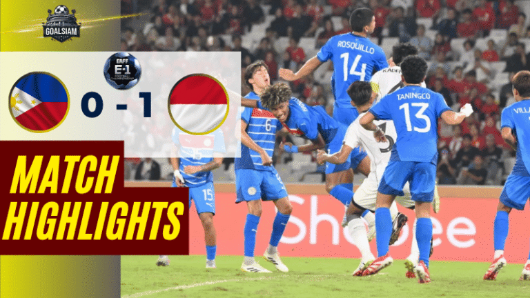 ไฮไลท์บอลวันนี้ AFC U23 Championship 2025 ฟิลิปปินส์(ยู23) พบ อินโดนีเซีย (ยู 23) – ผลบอลAFC U23 Championship ล่าสุด