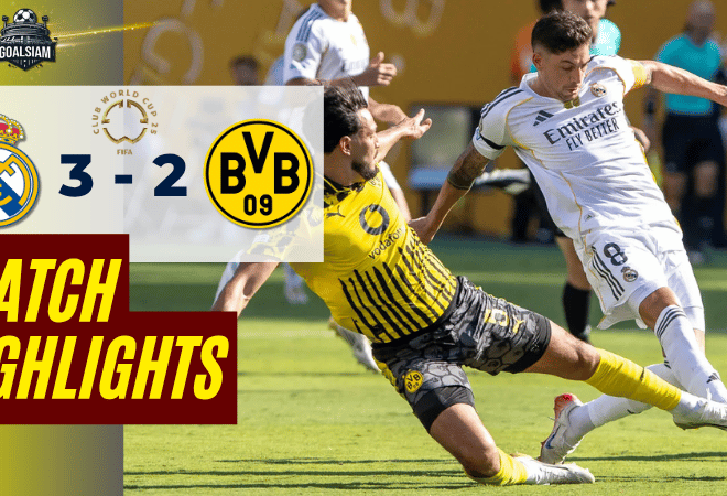 ไฮไลท์บอลวันนี้ ฟีฟ่าคลับเวิลด์คัพ ชิงแชมป์สโมสรโลก 2025 เรอัล มาดริด พบ ดอร์ทมุนด์ – ผลบอลฟีฟ่าคลับเวิลด์คัพ ล่าสุด