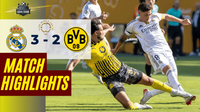 ไฮไลท์บอลวันนี้ ฟีฟ่าคลับเวิลด์คัพ ชิงแชมป์สโมสรโลก 2025 เรอัล มาดริด พบ ดอร์ทมุนด์ – ผลบอลฟีฟ่าคลับเวิลด์คัพ ล่าสุด