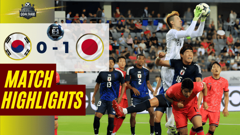 ไฮไลท์บอลวันนี้ ฟุตบอลชิงแชมป์เอเชียตะวันออก 2025 เกาหลีใต้ พบ ญี่ปุ่น – ผลบอลฟุตบอลชิงแชมป์เอเชียตะวันออก ล่าสุด